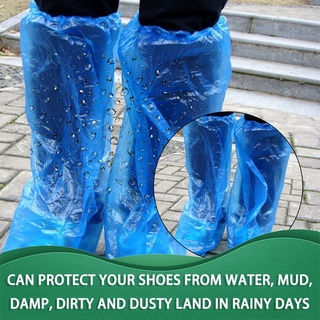 # ❤Sr. cubrebocas De Plástico Azul desechables Para lluvia y Botas (1)