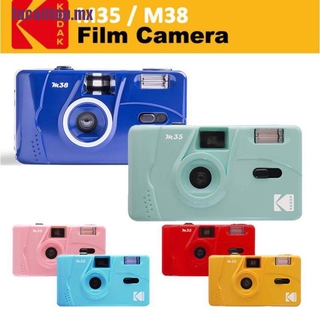 [••]nuevo - kodak vintage retro m35 35 mm cámara de película reutilizable rosa verde amarillo púrpura