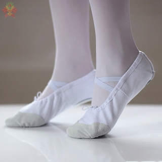 Niños Adultos Lona Ballet Zapatos De Baile Pointe Dance Yoga Gimnasia (6)