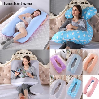 【haostontn】 U Shape Full Body Maternity Pillow Case Sleeping Support for Pregnant Women [MX]