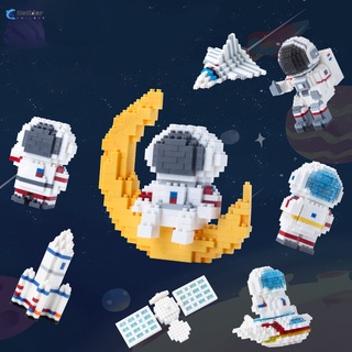 Space Astronaut Building Blocks Toys Creative DIY Assembling Puzzle Toys Novelty Gift for Children (7)