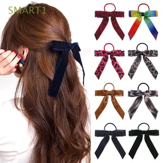 smart1 accesorios de pelo cinta arcos ponytail titular terciopelo scrunchies pelo cuerda headwear mujeres niñas diadema leopardo bandas elásticas para el pelo
