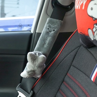 itlife hot cartoon correa de hombro de franela coche protector de cinturón de seguridad modelo general encantador tridimensional suave protector de hombro (4)