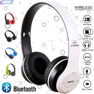 P47 Bluetooth Headset Foldable Wirless Stereo Earphone Support MP3 TF Card With Mic Widely Compatible Headphone