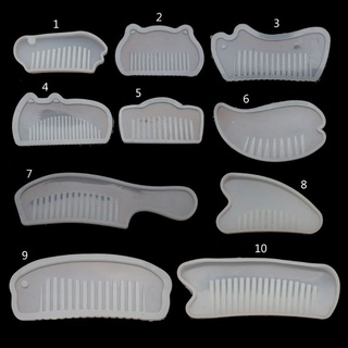 beve* 10 Shape Comb 3D Epoxy Resin DIY Mold for DIY Jewelry Craft Making Handmade Gift