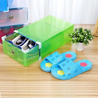 ivanes caja de zapatos útil antideslizante caja de almacenamiento zapatos caso contenedor creativo armario de plástico plegable cajón caja de acabado/multicolor (7)