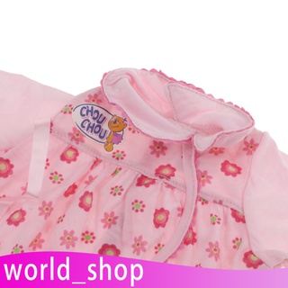 [worldshop] precioso mono rosa mono para muñeca de 46 cm vestir ropa accesorio