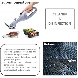 [superhomestore] Brocha para barbacoa, limpieza de vapor, barbacoa, cepillo para limpiador de carbón caliente