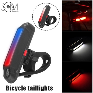 luz de bicicleta de 6 modos usb recargable led ciclismo bicicleta advertencia delantera trasera luz trasera luces para bicicleta