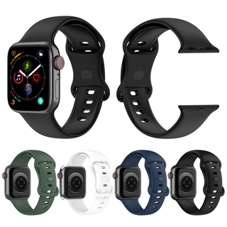 Strap Suitable for Apple Watch Tpu Snap Rubber Iwatch Se Sports Replacement Watch Strap
