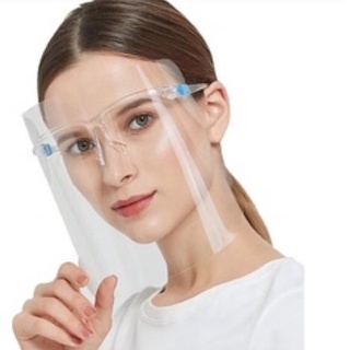 Careta protectora facial con lentes (2)