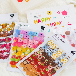 Flowertree 6 Pcs Lovely Sticker Diary Decoration Supplies