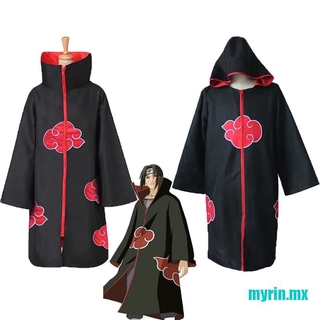 disfraz de cosplay de anime akatsuki itachi cloak, convención de anime de calidad superior
