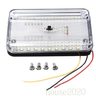 [HOUSE2020] 12v 36 LED Auto coche domo techo luz Interior Rectangular blanco lámpara de lectura accesorios de coche