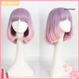 [JM] peluca de Cosplay de Anime resistente al calor decorativa en forma de pera rosa peluca para niña