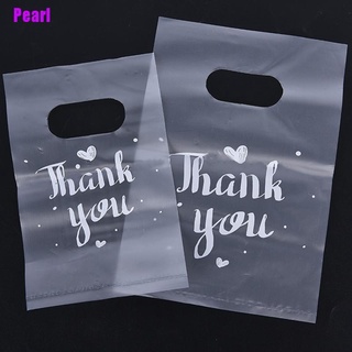 [Pear] 100 bolsas de plástico de agradecimiento para regalo de boda, bolsas de caramelo, bolsas de compras