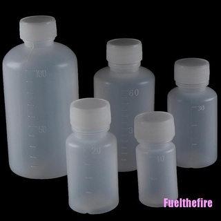 Fuelthefire 5/10Pc 10/30/60/100ml botellas de reactivos medicina muestras viales líquido titular herramienta