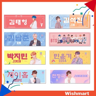 Banners printed with BTS/Jin Jungkook characters