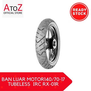 140/70-17 TUBELESS IRC RX-01R neumático exterior