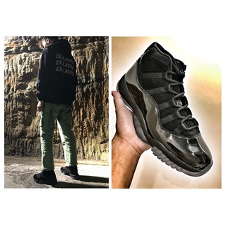 Air Jordan 11 AJ11 Gamma negro Jordan 11 zapatos de baloncesto Tops Help negro Sneake (9)