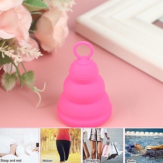 CLEVER Foldable Silicone Menstrual Cup Ring Feminine Hygiene Menstrual Lady Period Cup