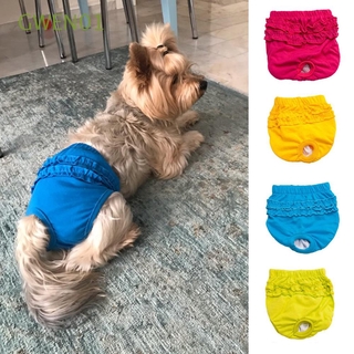 GWEN01 suministros para mascotas perro Panty bordado en temporada pantalones sanitarios lindo mujer perro perro periodos ropa interior de algodón/Multicolor (1)