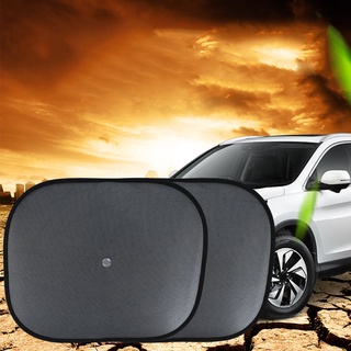 2 pzs cortina de protección uv anti-uv con ventosa para ventana de coche para vehículos de 17.4x14.2 pulgadas