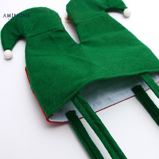 aminone 2 estilos goodie bolsas de navidad santa pantalones elfo botas de regalo bolsa decorativa para el hogar (9)