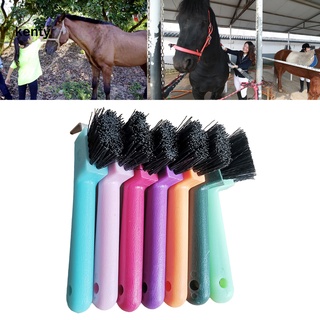 kT_ Easy to Hold Horseshoe Scrub Horse Care Cleaning Brush Minimalistic for Professional Use (1)
