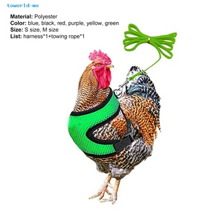 toworld - correa casual para aves de corral, diseño de pato de pollo, resistente al desgaste, para patio trasero (4)