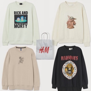 Crack H&M RICKY y MORTY GREEN, STARWARS BABY Young CREAM, NEVER REGRET, RAMONES