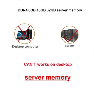 Samsung 16G memoria DDR4 PC4-2133P 2400T ECC REG 32GB servidor memory stick X99 no admite escritorio (2)