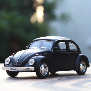 1/36 VW escarabajo Diecast aleación modelo tire hacia atrás coche colección de regalo para niños (1)