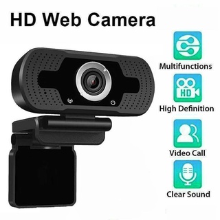 1080P HD Webcam Desktop Laptop PC Built-in Clip Microphone Camera Video Calling Home Office
