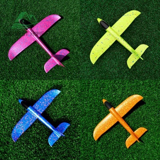 (municashop) 48 cm de espuma de tiro de mano avión al aire libre lanzamiento planeador avión niños aviones juguete regalo