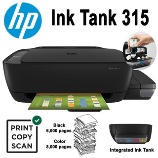 Tanque de tinta para impresora hp 315 (impresión, escaneo, copia)