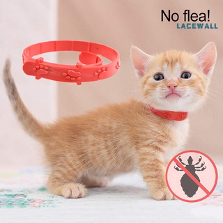 Lacewall Collar para mascotas ajustable Anti pulgas de silicona práctico Collar de gatito para tienda de mascotas