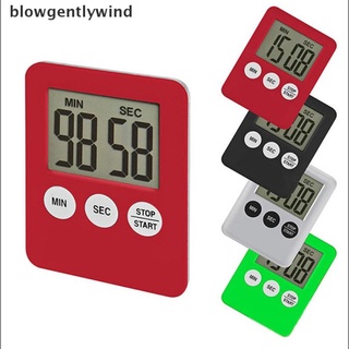 blowgentlywind 1pc pantalla digital lcd temporizador de cocina cuenta atrás reloj despertador bgn