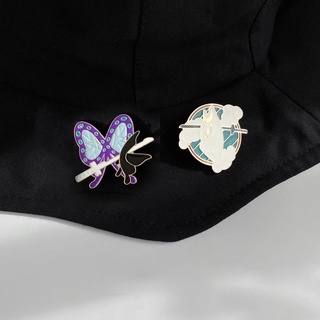 MAOQI Jewelry Gifts Metal Brooch Creativity Brooch Demon Slayer Brooch Cartoon Badges Bag Accessories Jacket Pin Cartoon Jewelry Clothes Decoration Hat Decorative Backpacks Decoration Anime Badge (7)