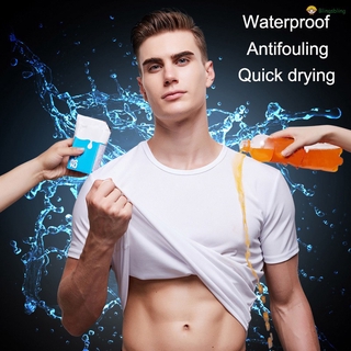 Hombres impermeable antiincrustante a prueba de manchas de secado rápido camiseta transpirable camisetas para el verano