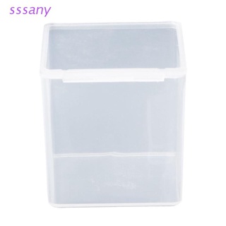 sss pequeño cuadrado transparente plástico joyería cajas de almacenamiento de cuentas artesanía caso contenedores