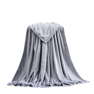 ONT-Blanket, Color sólido franela Coral terciopelo ropa de cama artículo portátil invierno (5)