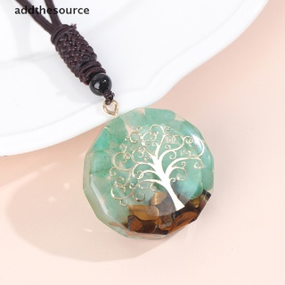 [Addthesource] Orgonite Tiger'S Eye Stone Dongling Jade Pendant Energy Necklace Jewelry BFDX