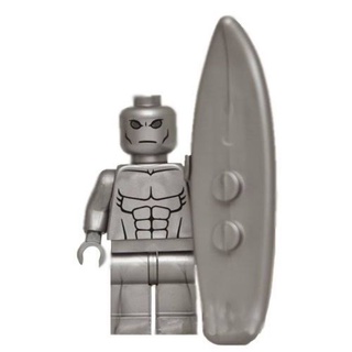 Lego Silver Surfer minifigura Marvel Spiderman Ironman Hulk juguetes