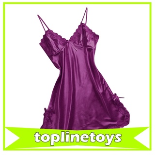 [toplinetoys] Women\'s Babydoll Chemise Nightdress V Neck Lingerie Lingerie Sleepwear Sexy Lingerie Pajamas S-XXL