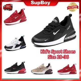 Air Max 270 Kids Sneakers Children's Shoes Outdoor Fitness Light Boy Sport Shoes Fashion Air Cushion Slip On Girl Running Shoes Plus Size