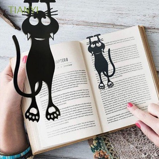 TIANYI Pequeño Marcador de gato negro Lindo Decoración de libros Carpeta de libros Creativo Animal Oficina Papelería Marca de paginación Vintage Clip de libro/Multicolor