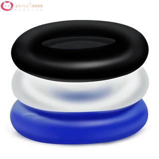samuel0000 Soft Stretchy Donut Cock Rings Waterproof Silicone Ring Relax 3 Seamless Same Size Different Color Toys