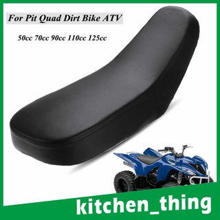 [12] asiento de espuma negro compatible con 50 cc/70 cc/90 cc/110 cc taotao chino atv quad bike buggy