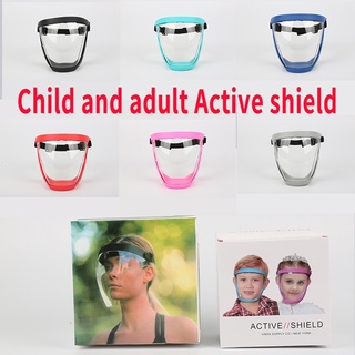 ❥READY STOCK❥ Child and adult Active shield anti fog Upgrade version clear design comfortable full face cover PC face shield